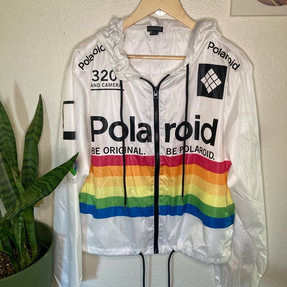 Forever 21 Polaroid Windbreaker Jacket - Picture 2 of 5